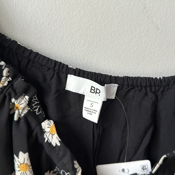 NWT BP Babydoll Mini Dress Puff Sleeve Sunflower 90's S - Picture 4 of 7